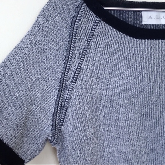 A.L.C. Navy & White knit sweater - Picture 4 of 7